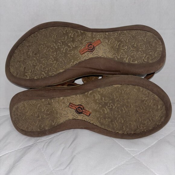 Earth spirit Cushion Womens 9 Adria II Brown Leather Sport Sandals Strap Comfort - Picture 13 of 15